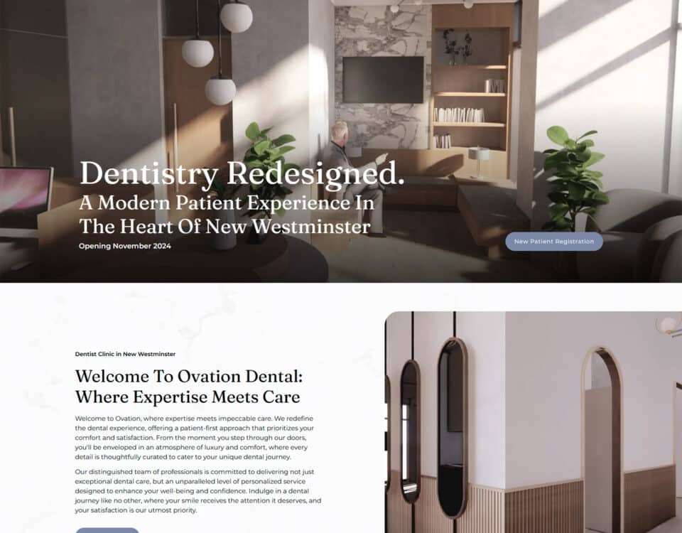 ovation website made by professional wordpress developer